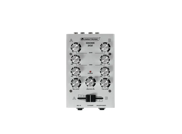 OMNITRONIC GNOME-202 Mini mixer silver 